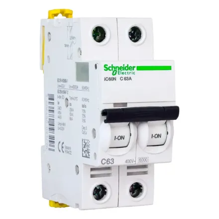 Автоматический выключатель SE A9F79263 Acti9 iC60N 2P С 63А 6 kA