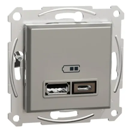 Розетка USB SE EPH2700369 Asfora A+С 2,4А механизм бронза