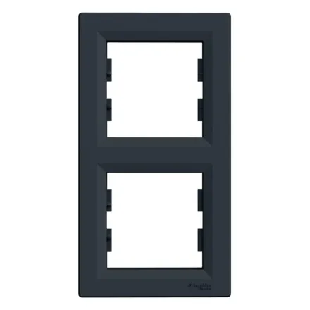 Рамка вертикальная SE EPH5810271 Asfora 2 постовая антрацит