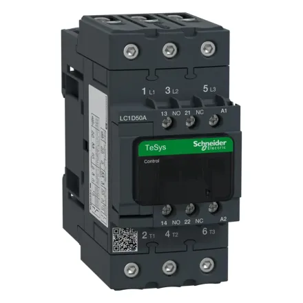 Контактор SE LC1D50AB7 3Р 50А 24В 50/60Гц винт.зажим E-Link