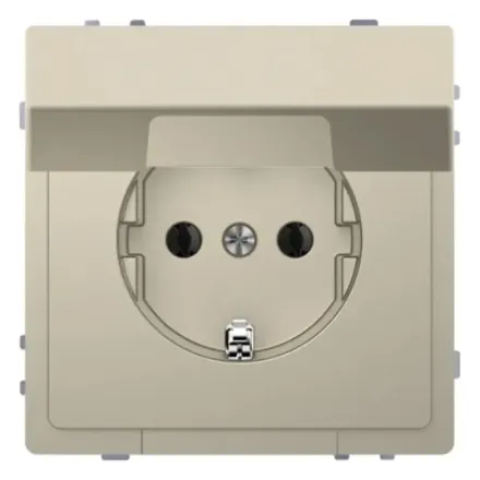 Розетка MERTEN MTN2310-6033 D-Life 16А с крышкой сахара