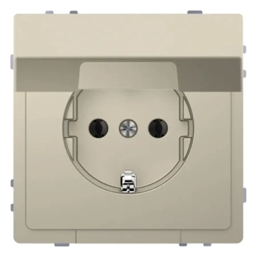 Розетка MERTEN MTN2310-6033 D-Life 16А с крышкой сахара