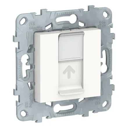 Розетка RJ45 SE NU541118 Unica New одиночная категория 5е UTP белый