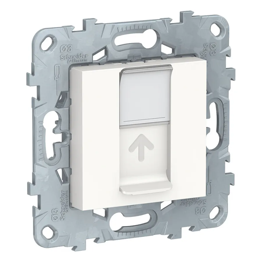 Розетка RJ45 SE NU541518 Unica New одиночная категория 6 UTP белый