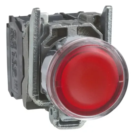Кнопка SE XB4BW34G5 с возвр. с подсв. 22мм 48-120В
