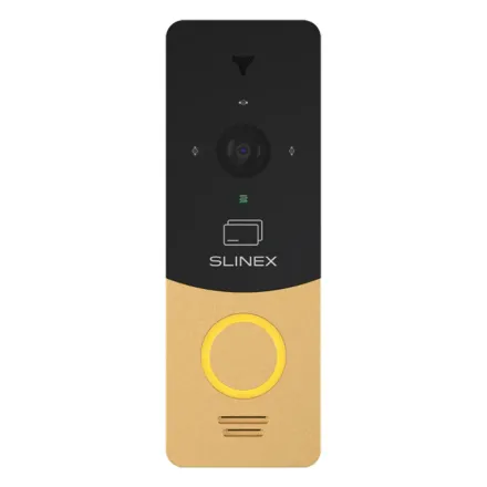 Slinex ML-20CR HD цвет черный + золото. Вызывная панель высокого разрешения 2,0 Мп (AHD) / 960 ТВЛ