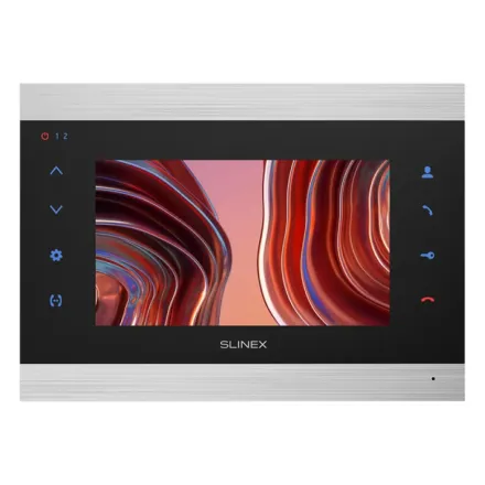 Slinex SL-07N Cloud цвет серебро + чёрный. 7" Домофон с переадресацией вызова на смартфон