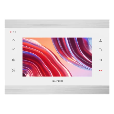Slinex SL-07N Cloud цвет серебро + белый. 7" Домофон с переадресацией вызова на смартфон