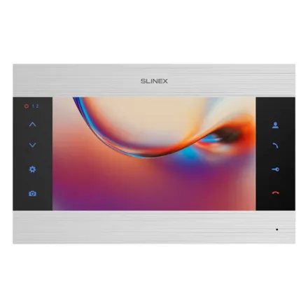 Slinex SL-10MHD цвет серебро + черный.10" Домофон с программной детекцией движения и функцией памяти