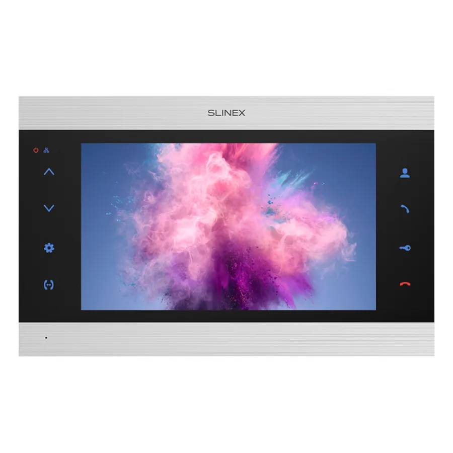 Slinex SL-10N Cloud цвет чер+серебро.10" Домофон с сенсорным экраном и переадресацией на смартфон