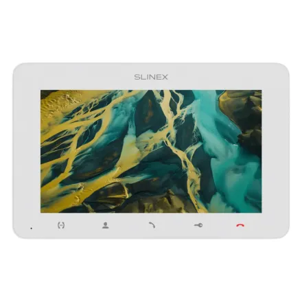Slinex SM-07MHD цвет белый. 7" Компактный видеодомофон с функцией памяти