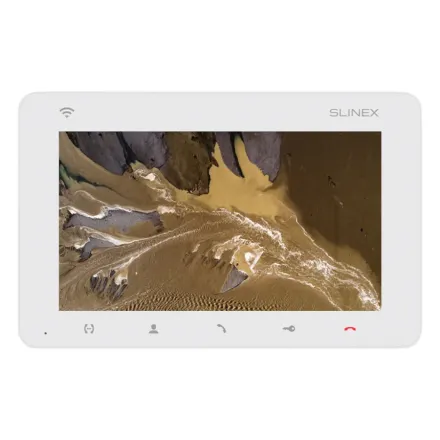 Slinex SM-07N Cloud цвет белый. 7" Компактный видеодомофон с функцией переадресации вызова