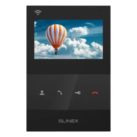 Slinex SQ-04N Cloud цвет черный. 4" Цветной домофон c программной детекцией движения