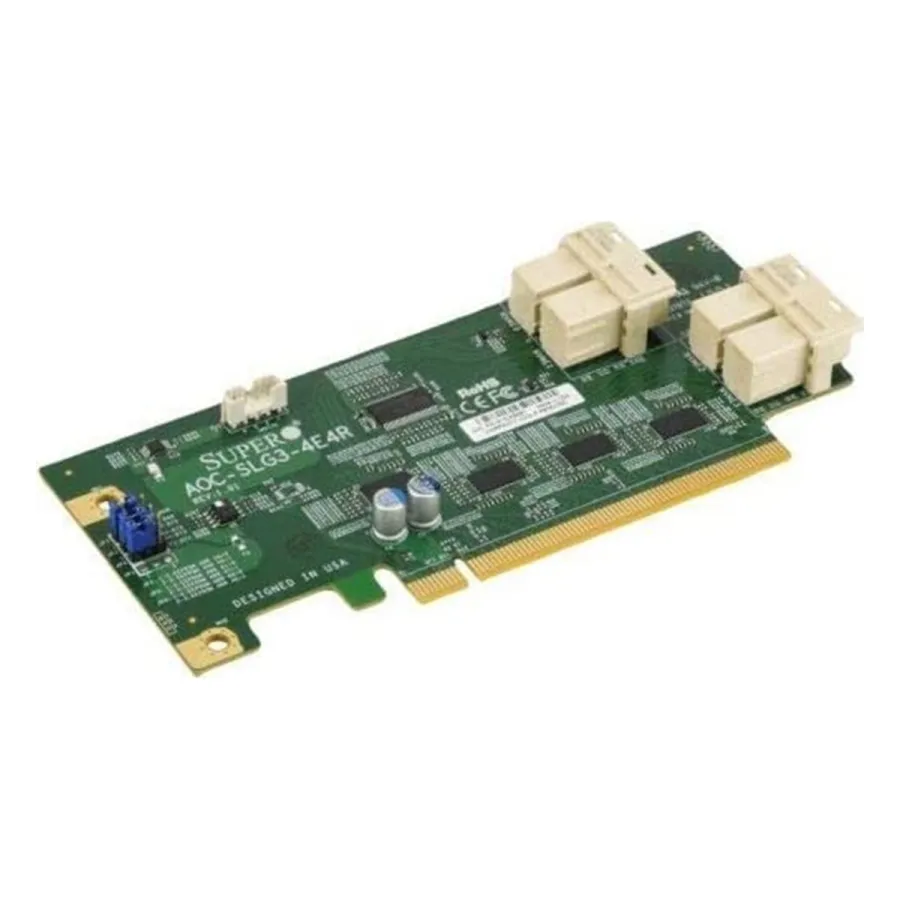 NVMe Host Bus адаптер Supermicro AOC-SLG3-4E4R-O