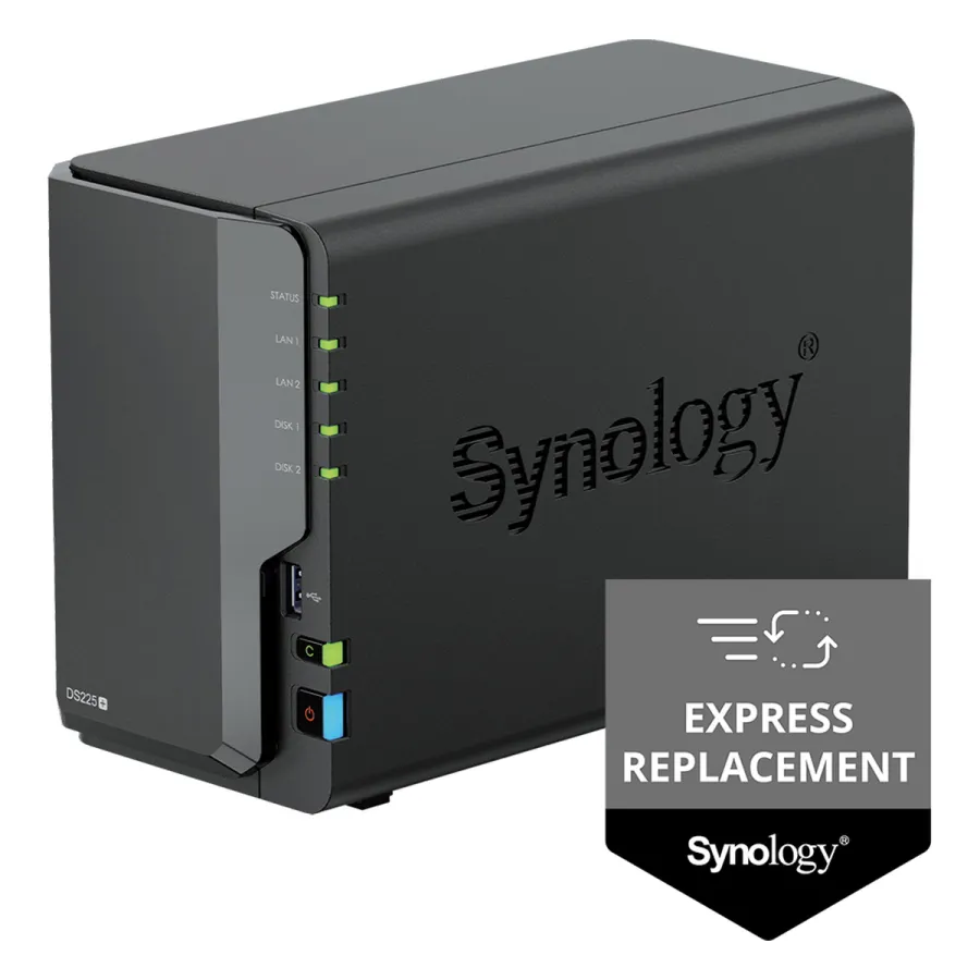 Synology DS225+ — серверлер мен деректер қоймалары