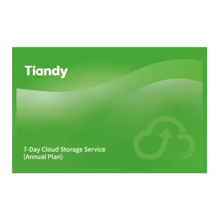 Tiandy 7-Day Cloud Storage Service (Annual Plan), облачное хранение видео на 7 дней, годовой тариф
