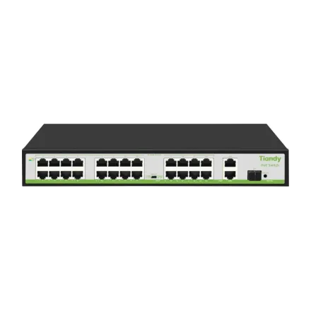 TIANDY TC-P3S027 Spec:H/2421/AT/260 Неуправляемый РоЕ коммутатор, 27 портов 24FE+2GE+1SFP
