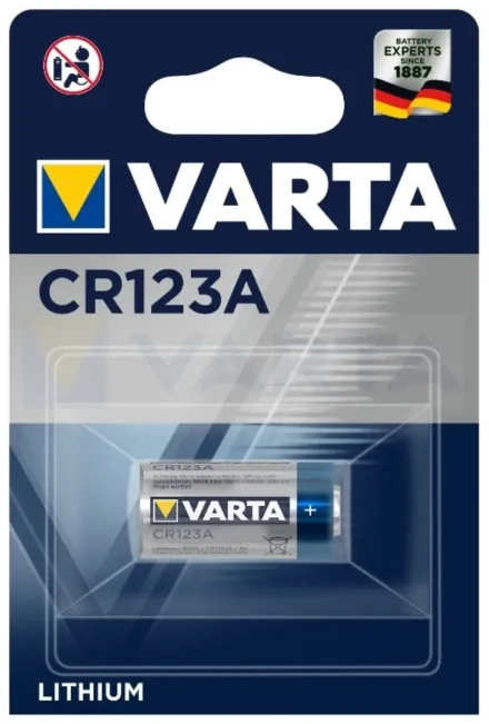 Батарейка Varta Lithium CR123A 3V (1 шт)