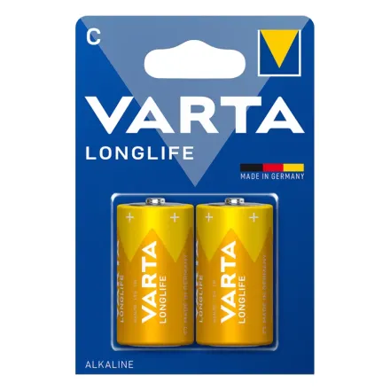 Батарейка VARTA Longlife Baby 1.5V - LR14/ C 2 шт. в блистере