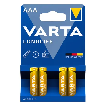 Батарейка VARTA Longlife Micro 1.5V - LR03/ AAA (4 шт)