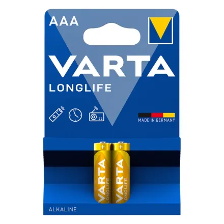 Батарейка VARTA Longlife Micro 1.5V - LR03/ AAA (2 шт)