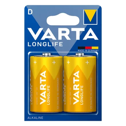 Батарейка VARTA Longlife Mono 1.5V - LR20/D 2 шт. в блистере
