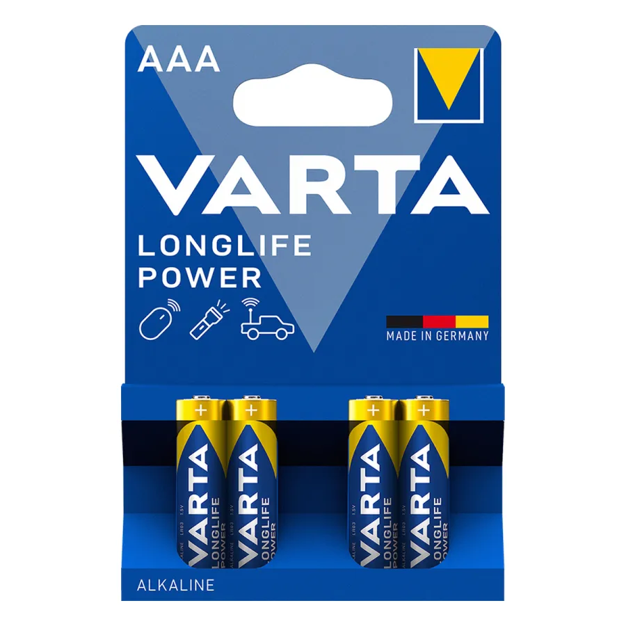 Varta Longlife Power Micro 1.5V — аккумуляторлар