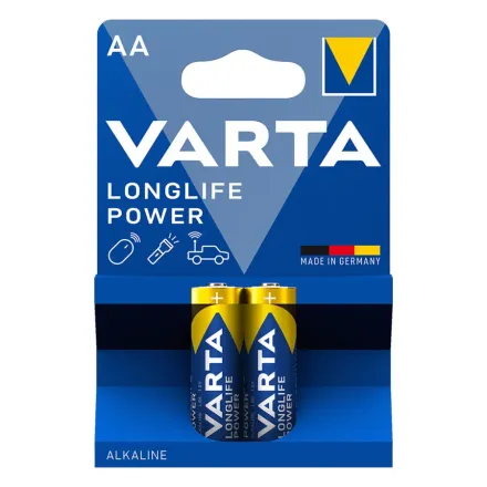 Батарейка VARTA Longlife Power Mignon 1.5V - LR6/AA 2 шт в блистере