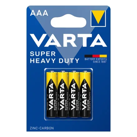 Батарейка VARTA Superlife (Super Heavy Duty) Micro 1.5V - R03P/AAA 4 шт. в блистере