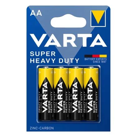 Батарейка VARTA Superlife Mignon 1.5V - R6P/AA 4 шт в блистере