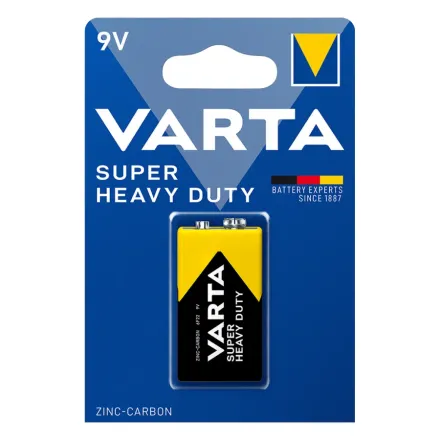 Батарейка VARTA Superlife (Super Heavy Duty) E-Block 9V - 6F22P 1 шт. в блистере