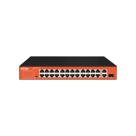 Wi-Tek WI-PS526GH Коммутатор 24-портовый неуправляемый PoE
