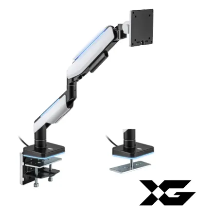 Настольный кронштейн с газлифтом XG MGG-1749 white для 1 монитора (17"-49") Белый