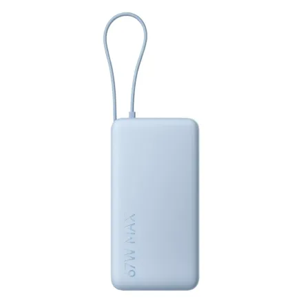 Портативный внешний аккумулятор Xiaomi 67W Power Bank 10000 (Integrated Cable) Ice Blue