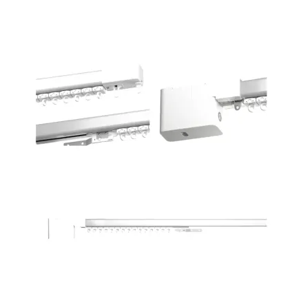Умный карниз для штор Яндекс, длина 2,4-4,5м, работает с Алисой, Zigbee