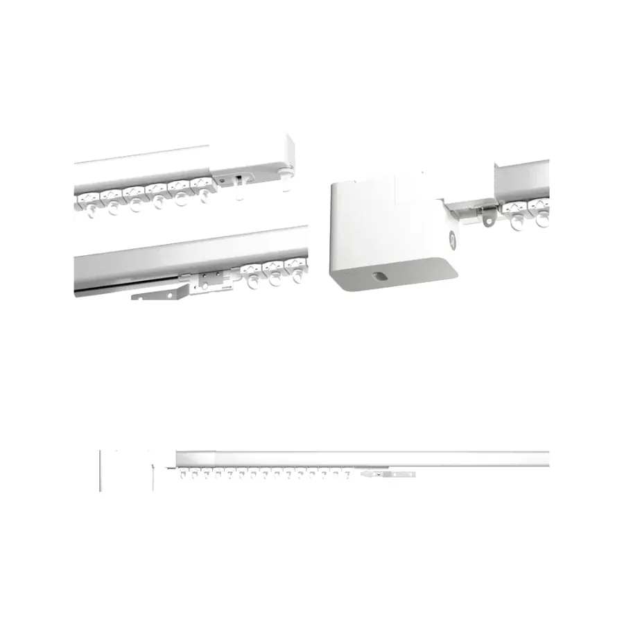 Умный карниз для штор Яндекс, длина 2,4-4,5м, работает с Алисой, Zigbee