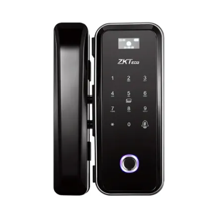 ZKTeco GL300W Беспроводной замок для стеклянных дверей с функцией Wi-Fi (Finger-ID + Mifare)